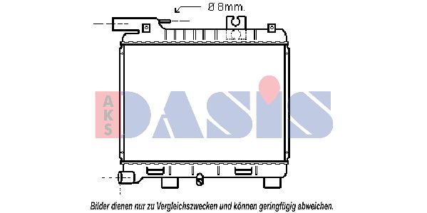 AKS DASIS Jäähdytin,moottorin jäähdytys 050580N